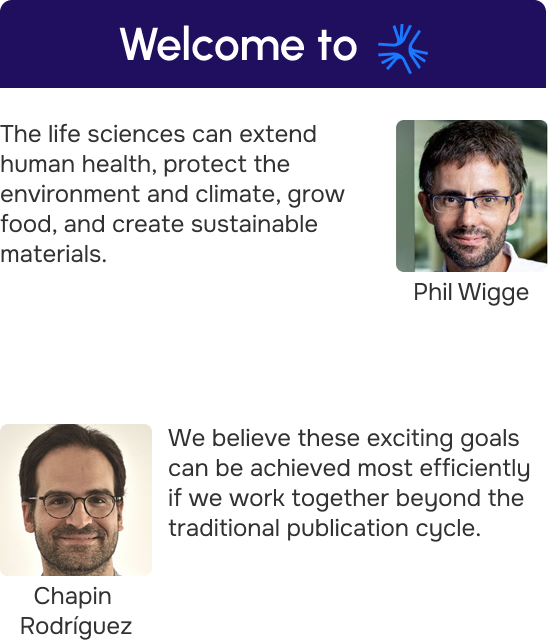 Welcome to Iris founder message card